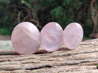 Polished Rose Quartz Palm Stones x 20 From Madagascar