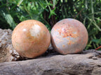 Polished Runestone Feldspar Spheres x 6 From Zimbabwe