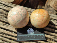 Polished Runestone Feldspar Spheres x 6 From Zimbabwe