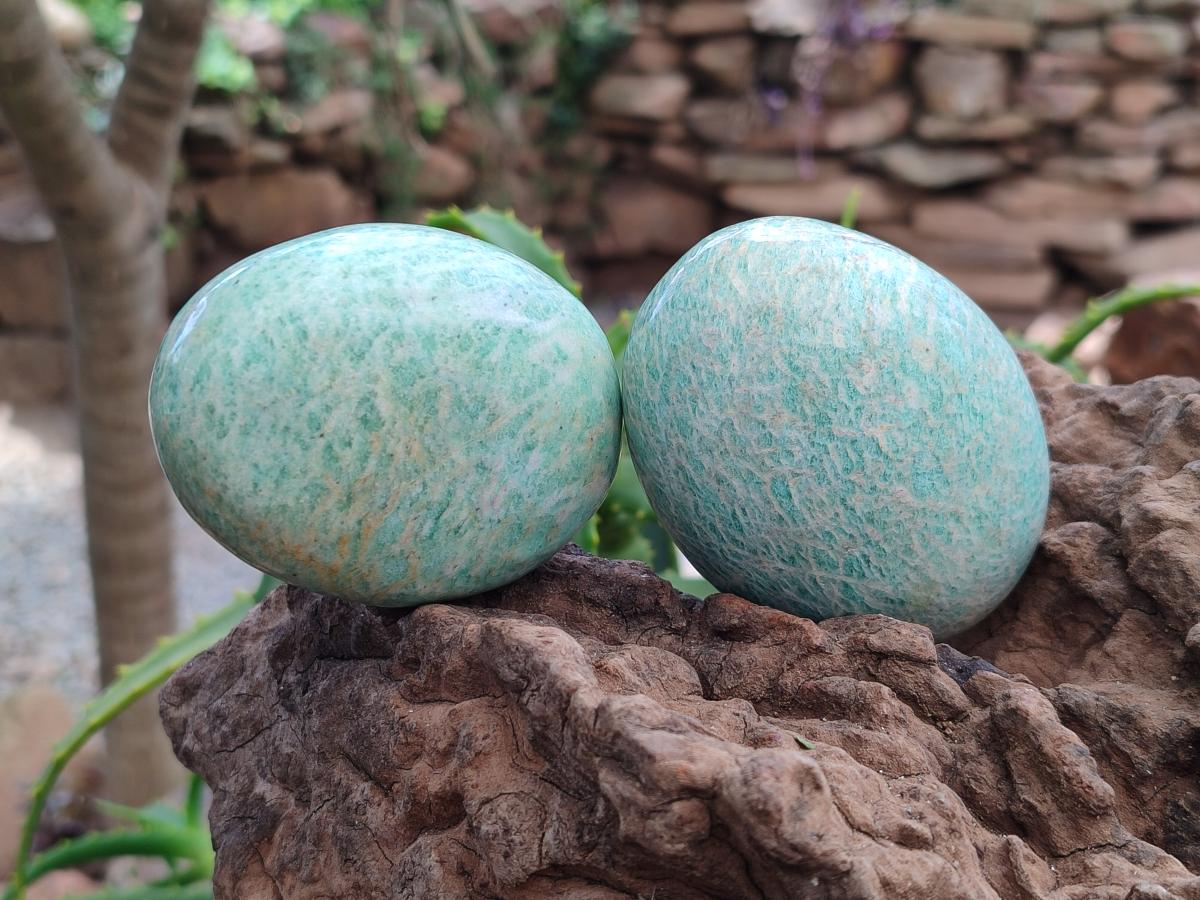 Polished Amazonite Free Forms x 8 From Madagascar
