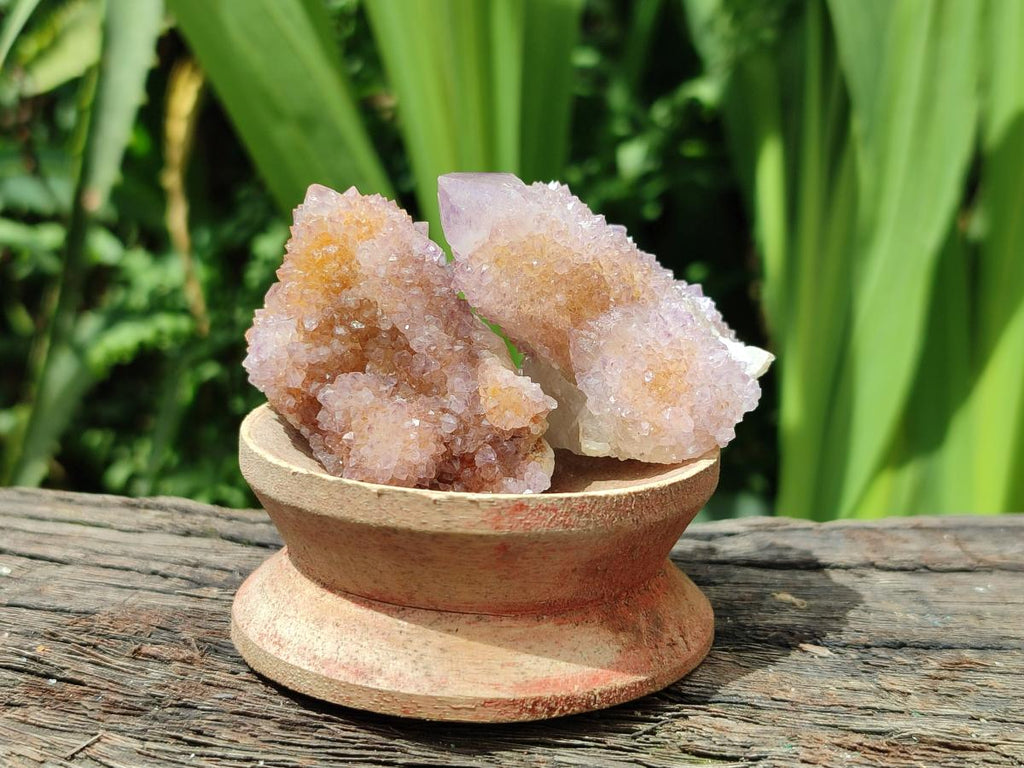 Natural Amethyst and Ametrine Spirit Clusters x 12 From Boekenhouthoek, South Africa