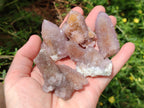 Natural Amethyst and Ametrine Spirit Clusters x 12 From Boekenhouthoek, South Africa