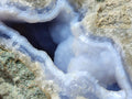 Natural Blue Lace Agate Geode Specimens x 3 From Nsanje, Malawi