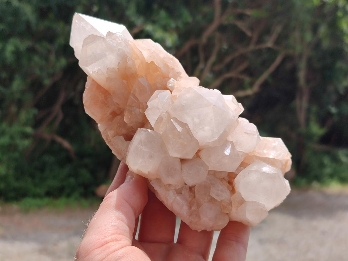 Natural Candle Quartz Clusters x 2 From Antsirabe, Madagascar