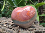 Polished Polychrome Jasper Hearts x 6 From NW Coast, Madagascar