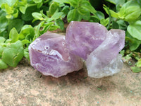 Natural Jacaranda Amethyst Single Crystals x 12 From Mumbwa, Zambia