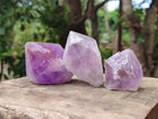 Natural Jacaranda Amethyst Single Crystals x 12 From Mumbwa, Zambia