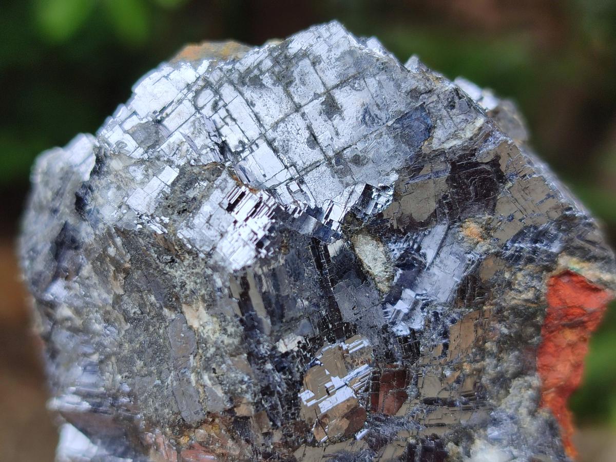 Natural Bright Silver Lead Galena Cobbed Specimens x 6 From Kaokoveld, Namibia