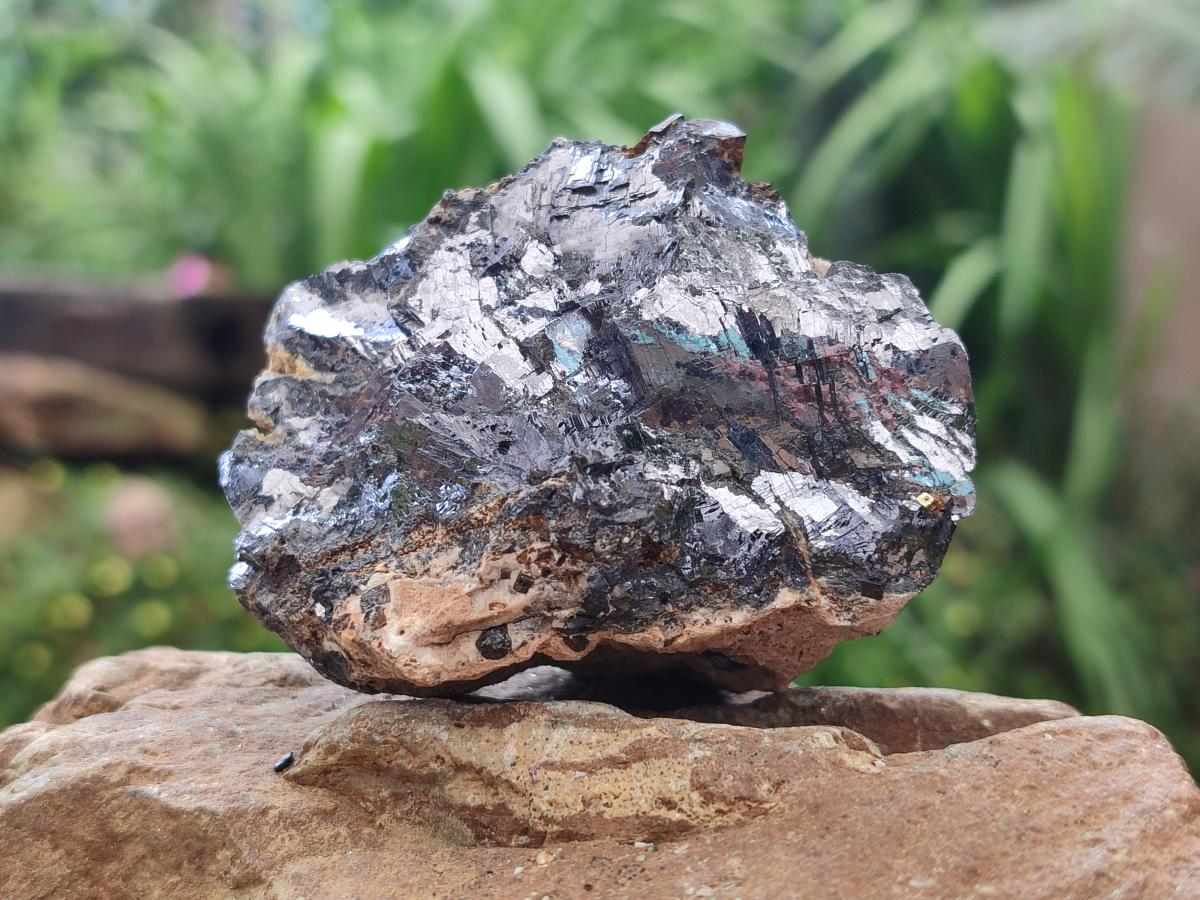 Natural Bright Silver Lead Galena Cobbed Specimens x 6 From Kaokoveld, Namibia