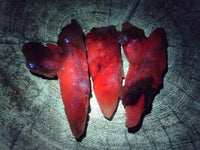 Natural Drusy Quartz Coated Spearhead Calcite Specimens x 35 From Albert's Mountain, Lesotho