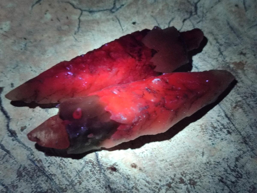 Natural Drusy Quartz Coated Spearhead Calcite Specimens x 35 From Albert's Mountain, Lesotho