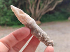 Natural Drusy Quartz Coated Spearhead Calcite Specimens x 35 From Albert's Mountain, Lesotho