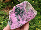 Natural Salrose Cobaltion Dolomite Specimens with Malachite x 3 From Kakanda, Congo