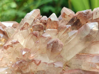 Natural Red Hematoid Quartz Clusters x 2 From Zambia