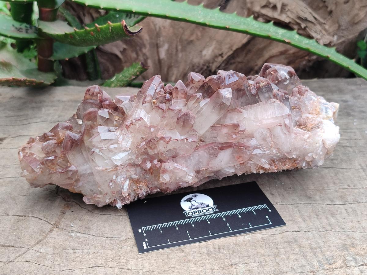 Natural Red Hematoid Quartz Clusters x 2 From Zambia