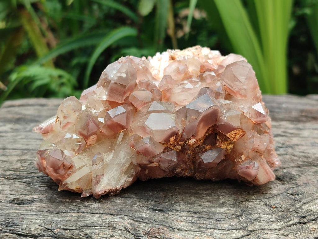 Natural Red Hematoid Quartz Clusters x 2 From Zambia
