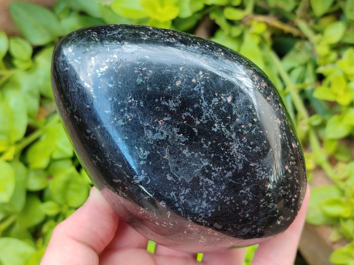 Polished Black Tourmaline Standing Free Forms x 2 From Madagascar