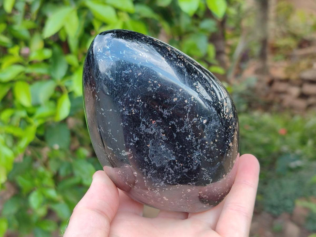 Polished Black Tourmaline Standing Free Forms x 2 From Madagascar
