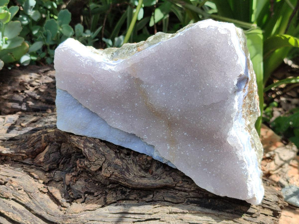 Natural Blue Lace Agate Crystalline Plate x 1 From Namibia