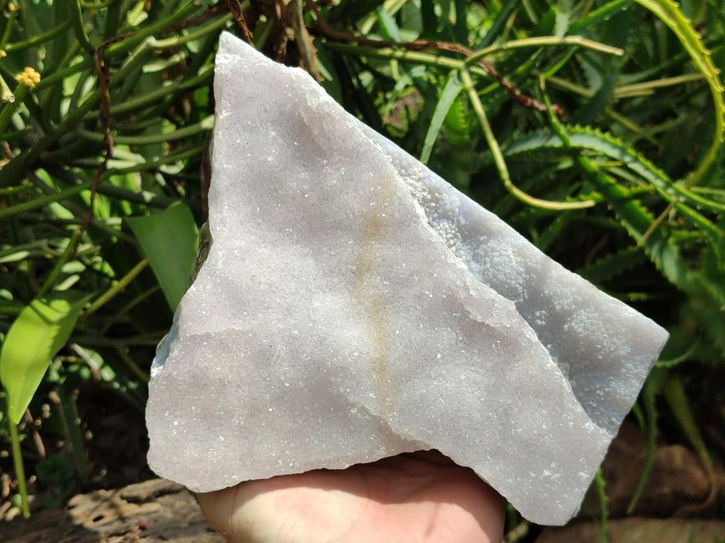 Natural Blue Lace Agate Crystalline Plate x 1 From Namibia