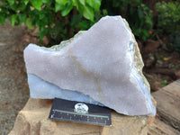 Natural Blue Lace Agate Crystalline Plate x 1 From Namibia