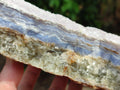 Natural Blue Lace Agate Crystalline Plate x 1 From Namibia