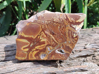 Polished On One Side Nguni Jasper Specimens x 3 From Northern Cape, South Africa