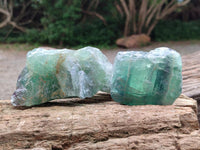 Natural Watermelon Fluorite Cobbed Specimens x 12 From Uis, Namibia