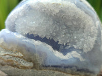 Polished Blue Lace Agate Standing Free Forms x 4 From Nsanje, Malawi
