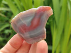 Polished On One Side Red Shashe River Agate Nodules x 35 From Shashe River, Zimbabwe