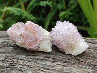 Natural Sunburst Amethyst Spirit Crystal Clusters x 20 From Boekenhouthoek, South Africa