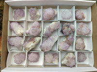 Natural Sunburst Amethyst Spirit Crystal Clusters x 20 From Boekenhouthoek, South Africa