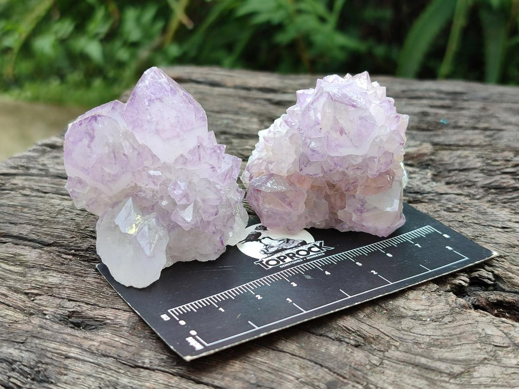 Natural Sunburst Amethyst Spirit Crystal Clusters x 20 From Boekenhouthoek, South Africa