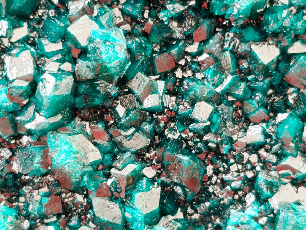 Natural XL Dioptase On Dolomite Specimen x 1 From Tantara Mine, Congo