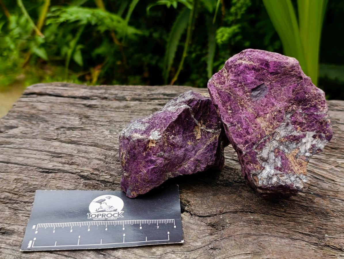 Natural Metallic Purpurite Specimens x 12 From Erongo, Namibia