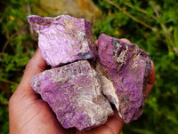 Natural Metallic Purpurite Specimens x 12 From Erongo, Namibia