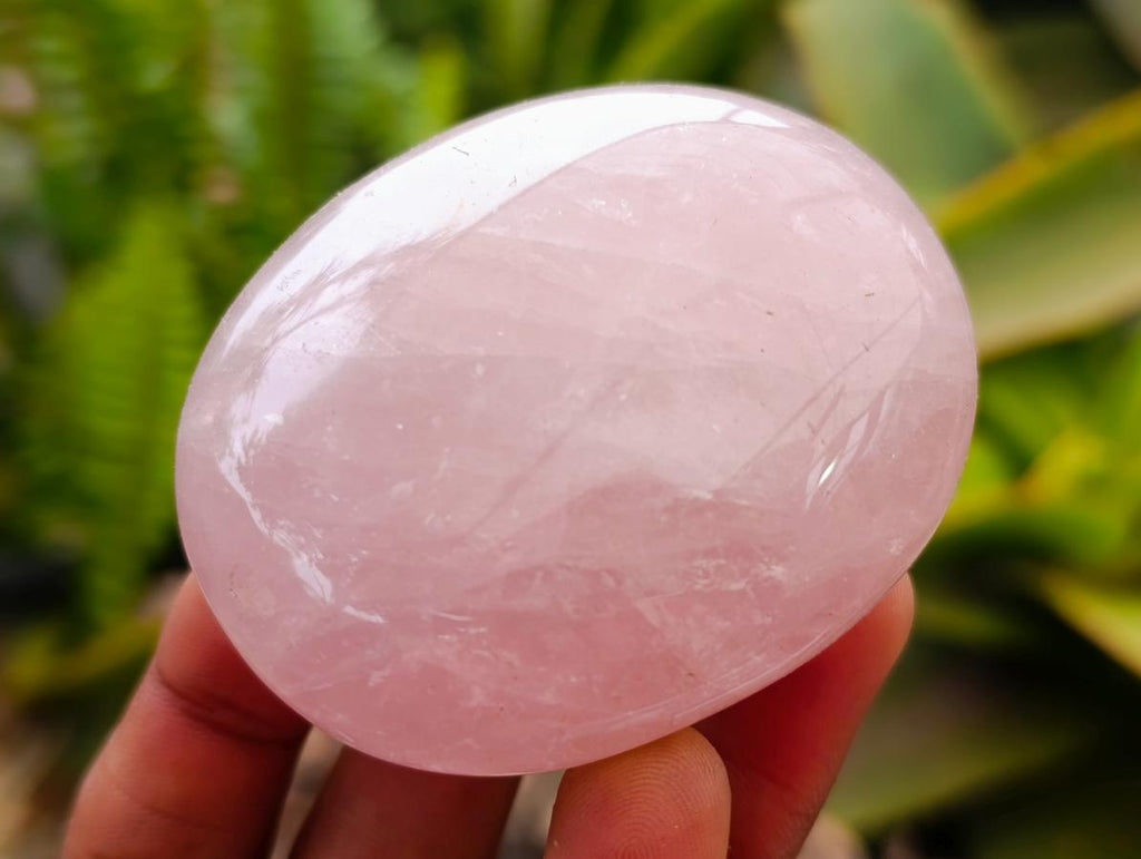 Polished Rose Quartz Palm Stones x 12 From Madagascar