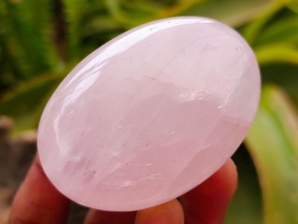 Polished Rose Quartz Palm Stones x 12 From Madagascar