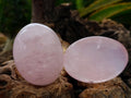 Polished Rose Quartz Palm Stones x 12 From Madagascar