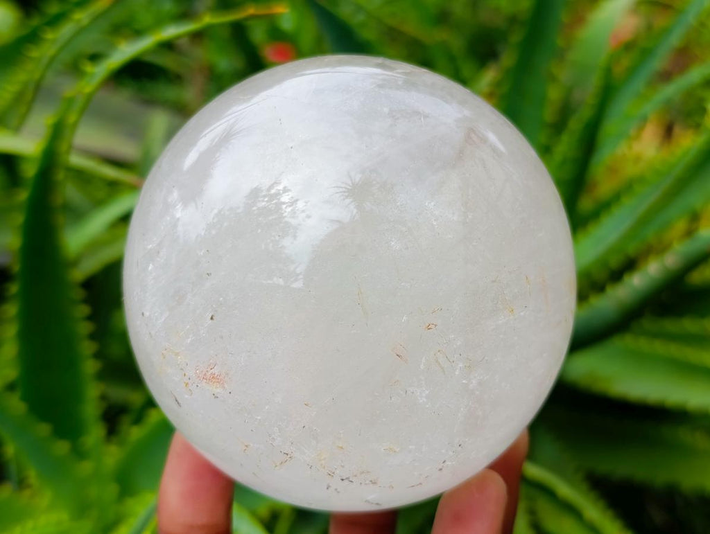 Polished Clear Quartz Crystal Balls x 3 From Madagascar