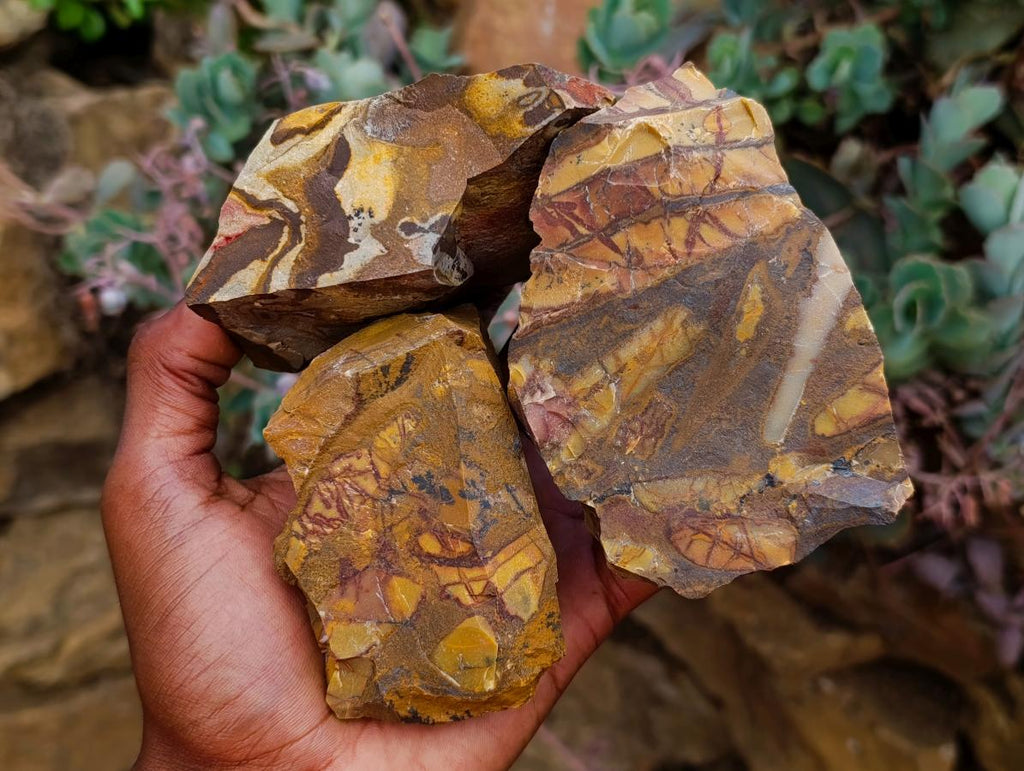 Natural Nguni Jasper Cobbed Specimens x 12 From Northern Cape, South Africa - Toprock Gemstones and Minerals 