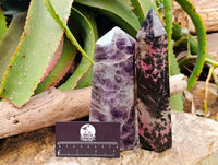 Polished Mixed Selected Multi Mineral Crystals Points x 2 From Madagascar