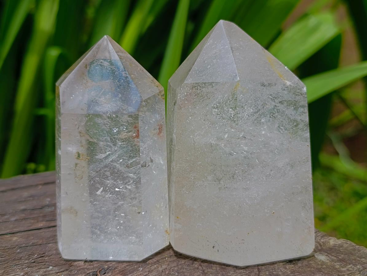Polished Mixed Selected Quartz Crystals x 4 From Madagascar