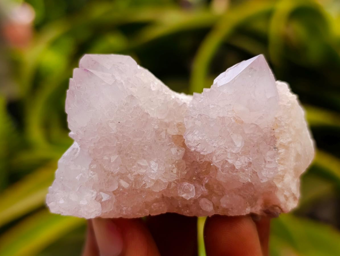Natural Lilac Spirit Quartz Clusters x 12 From Boekenhouthoek, South Africa