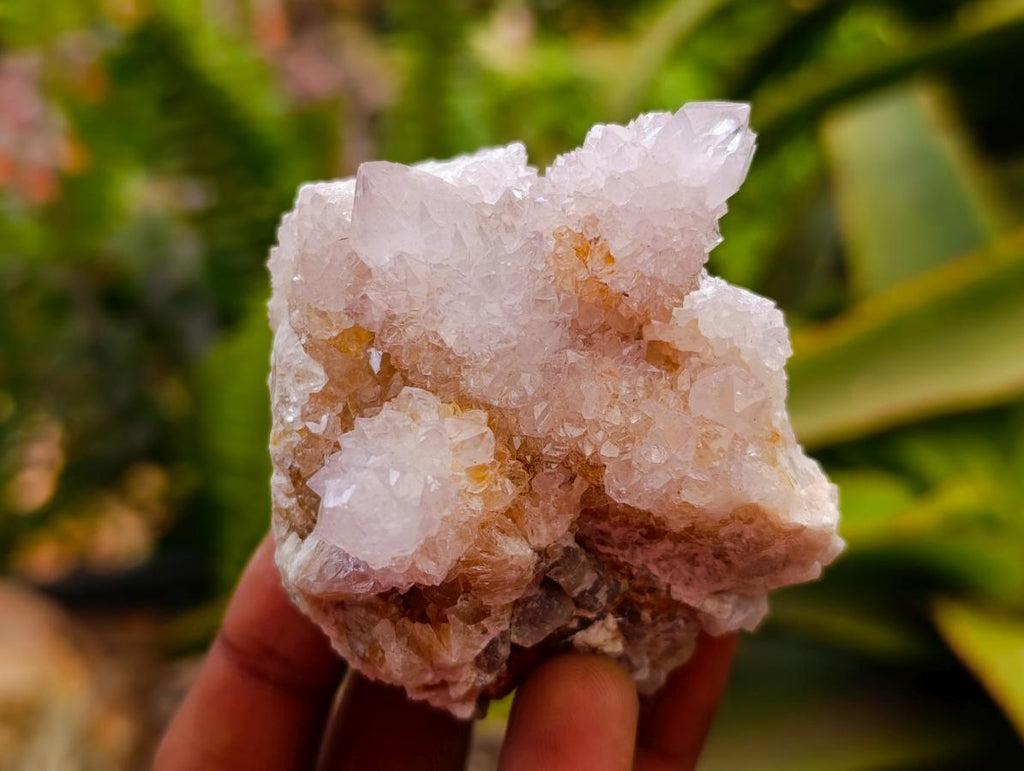 Natural Lilac Spirit Quartz Clusters x 12 From Boekenhouthoek, South Africa