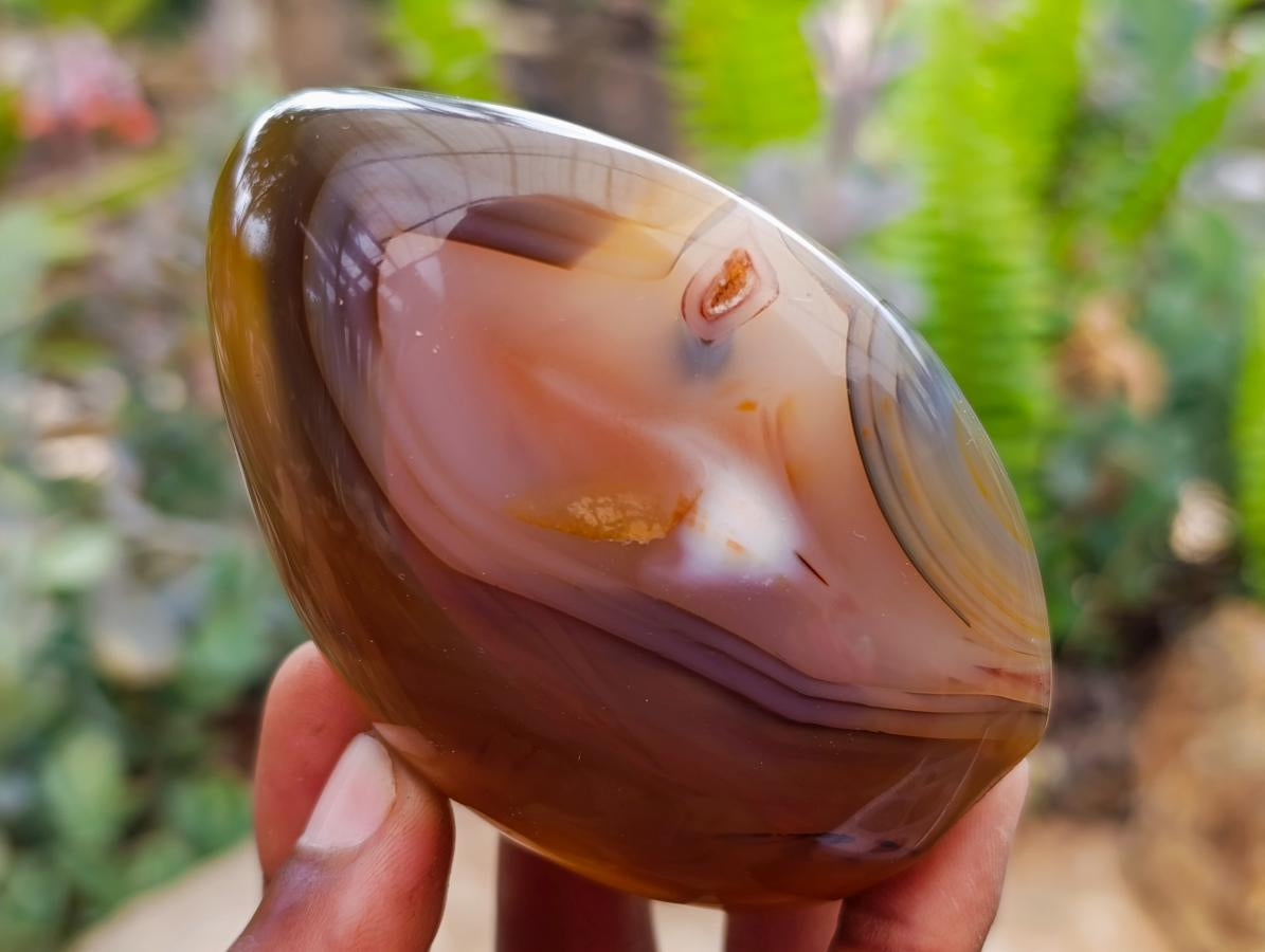 Polished Dendritic Agate Standing Free Forms x 6 From Moralambo, Madagascar