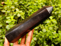 Polished Black Basalt Points x 3 From Madagascar