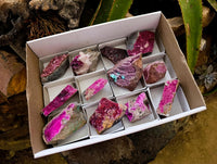 Natural Salrose Cobaltion Dolomite Specimens x 12 From Kakanda, Congo