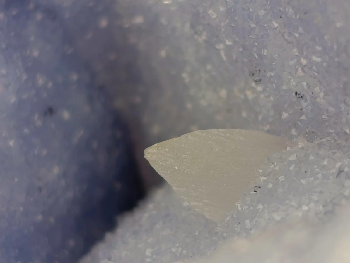 Polished Blue Lace Agate Standing Free Forms x 6 From Nsanje, Malawi