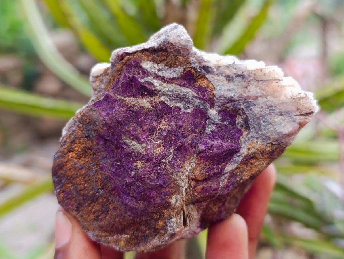Natural Metallic Cobbed Purpurite Specimens x 10 From Erongo, Namibia